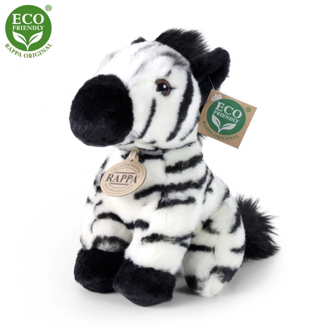 Plyšová zebra sedící 18 cm ECO-FRIENDLY