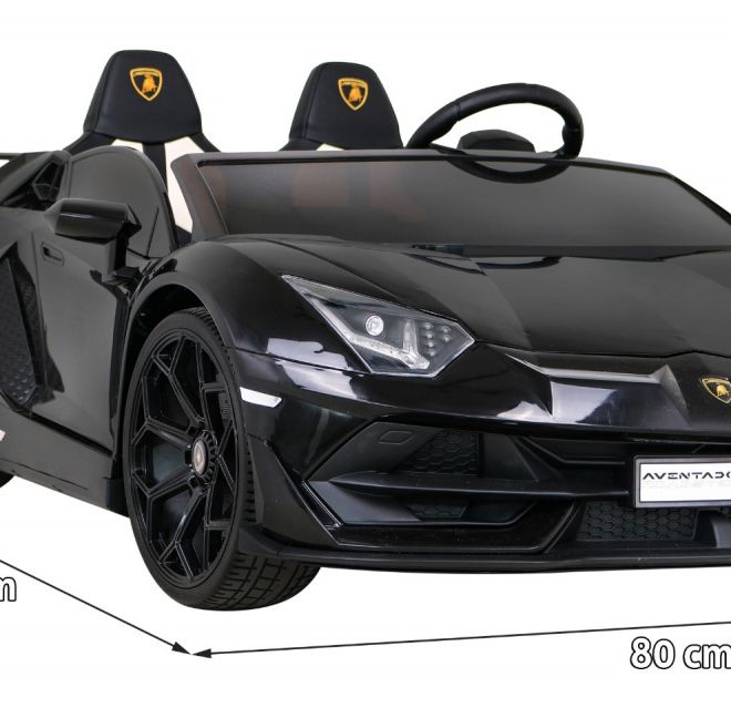 Lamborghini SVJ DRIFT pro 2 děti černá + funkce Drift + dálkové ovládání + MP3 LED + pomalý start