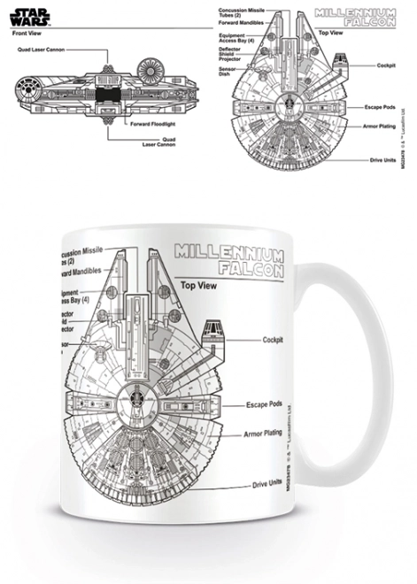 Hrnek Star Wars (Millenium Falcon sketch), 315 m