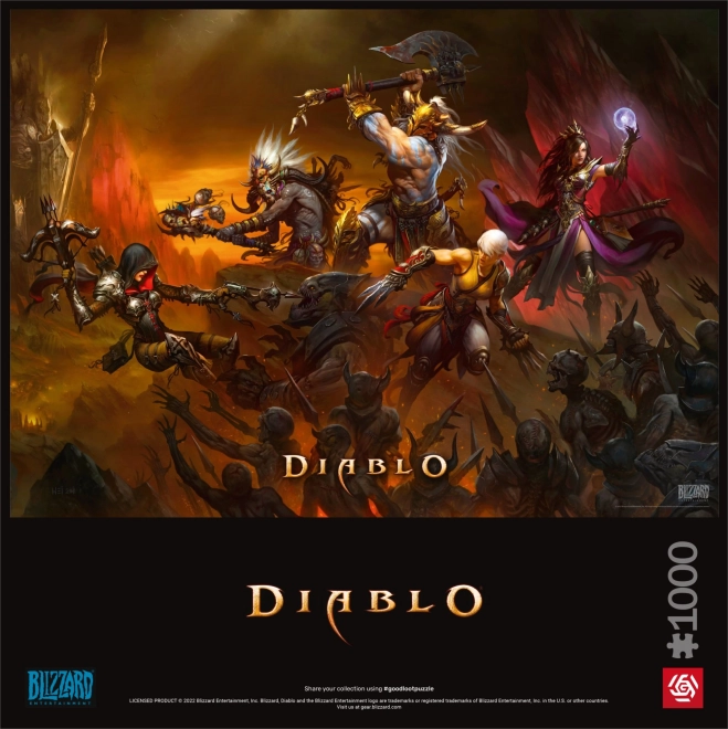 Puzzle Diablo - Bitva hrdinů 1000 dílků