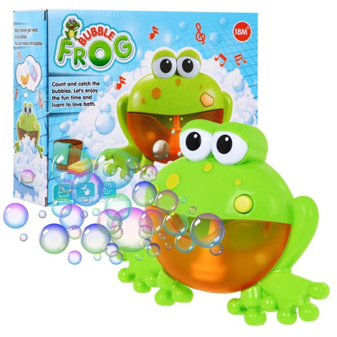Dětská žába do koupele 18m+ Mýdlová bublina + Veselé melodie