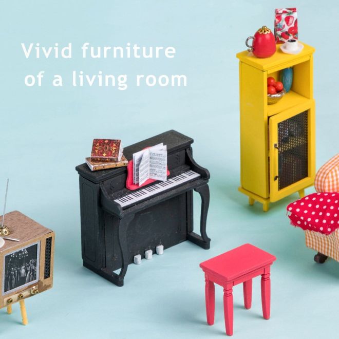 Přímořský pokoj - DIY miniatura obývacího pokoje
