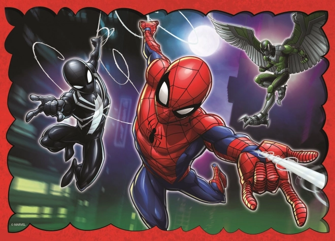 Puzzle 4v1 Hrdinný Spider-Man