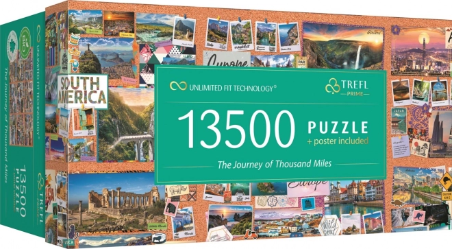 TREFL Puzzle UFT Cesta dlouhá tisíc mil 13500 dílků