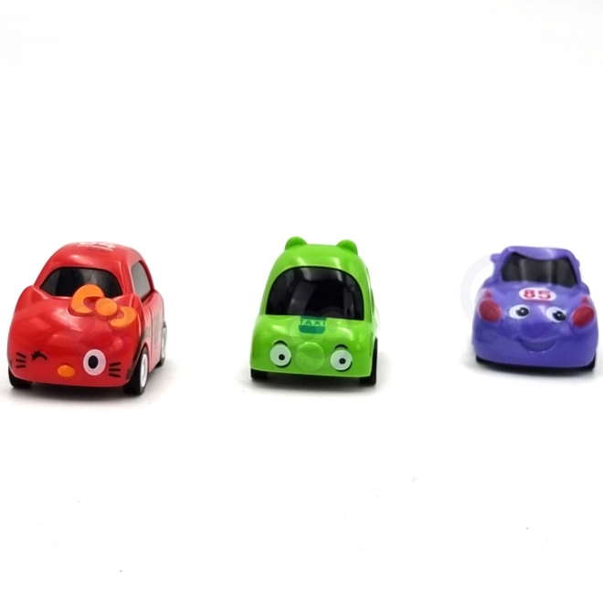 Parkovací garáž s autodráhou a čerpací stanicí Woopie