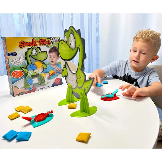 Woopie dovednostní hra Hladový dinosaurus