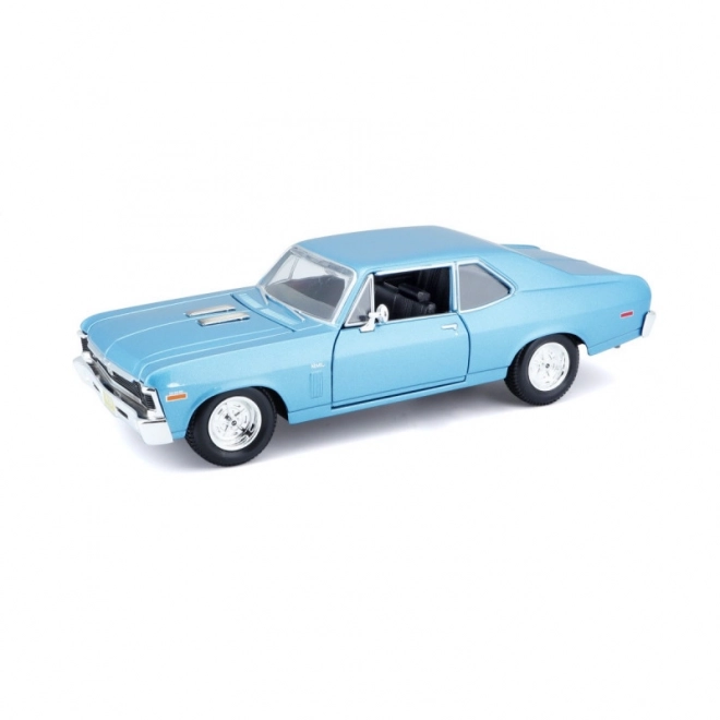 Složený model Chevrolet Nova 1970 1/24 modrá