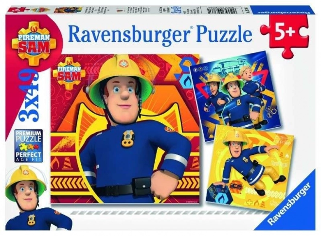 Ravensburger puzzle Sam v nebezpečí 3x49 dílků