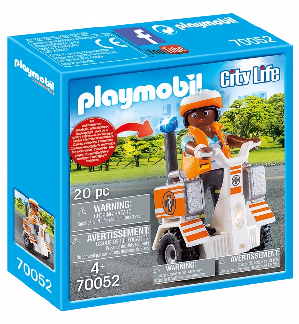 PLAYMOBIL® City Life 70052 Zásahová dvoukolka záchranářů se světly