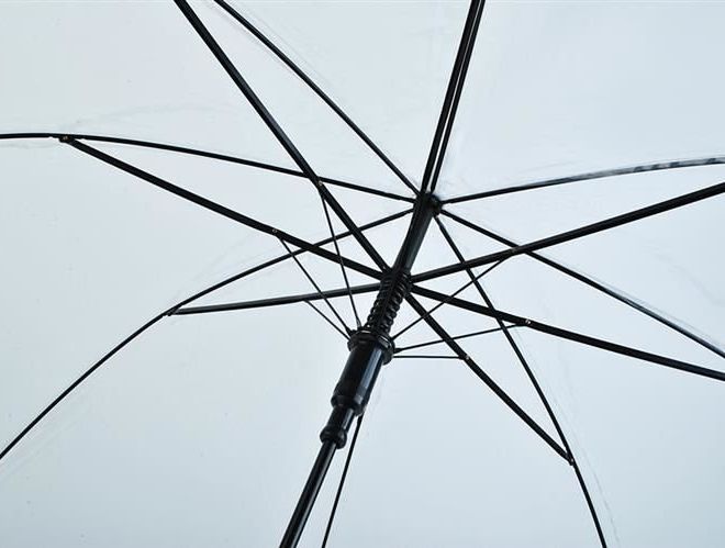 Průhledný deštník
