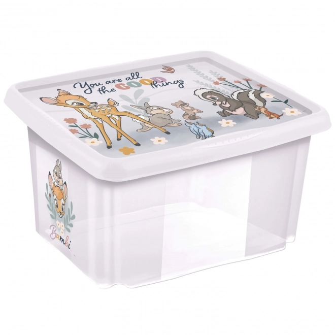 Úložný box s víkem 45l "Bambi", Transparent