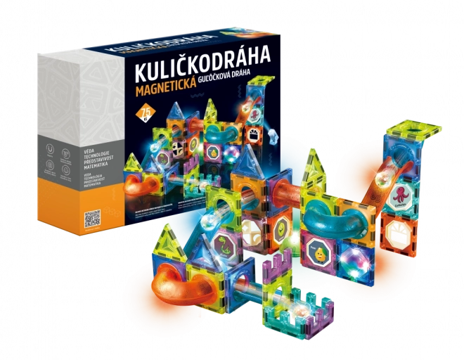 Magnetická kuličkodráha se světlem