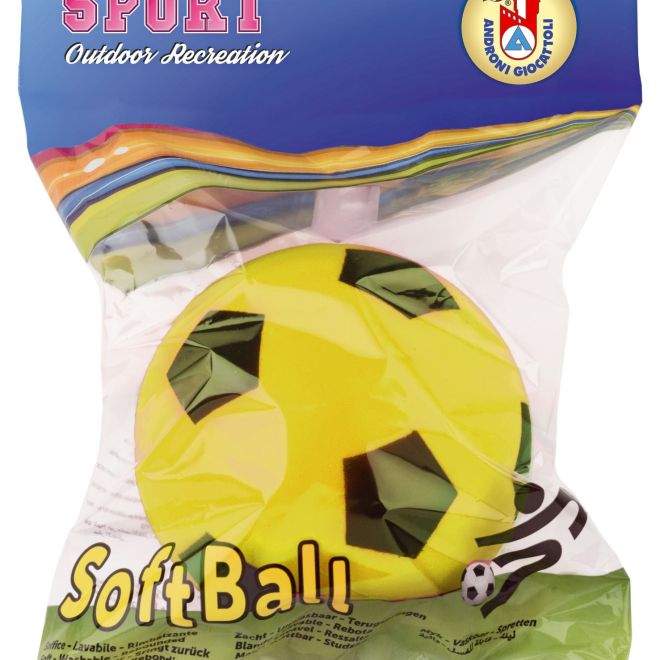 Androni Soft míč - průměr 12 cm, žlutý