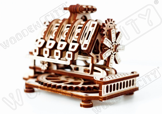 WOODEN CITY 3D puzzle Motor V8, 200 dílů