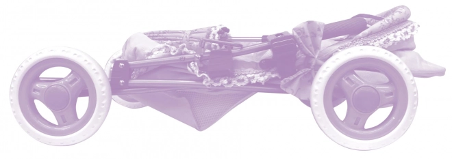 DeCuevas 85041 Skládací kočárek pro panenky s batůžkem a doplňky Ocean Fantasy 2021 - 60 cm