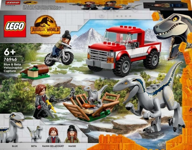 LEGO® Jurassic World 76946 Odchyt velociraptorů Blue a Bety