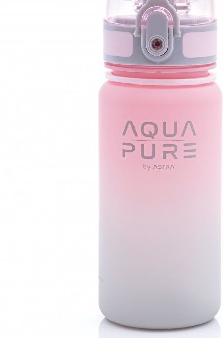 ASTRA Zdravá láhev na vodu Aqua Pure 400ml růžovo-šedá