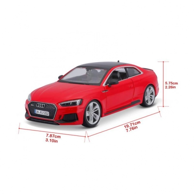 Bburago Audi RS 5 Coupe červená 1:24