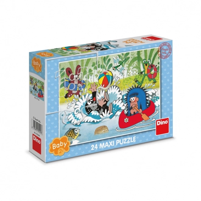 Dino Puzzle Krtek ve vodě 24 dílků maxi