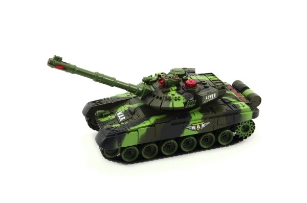 Tank RC T-80 plast 25cm s dobíjecím packem USB+adaptér na baterie 2 druhy  2,4 GHz v krabici