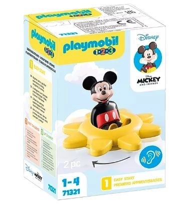 Sada s figurkou 1.2.3 Disney 71321 Mickey Mouse a chrastítko Sunshine