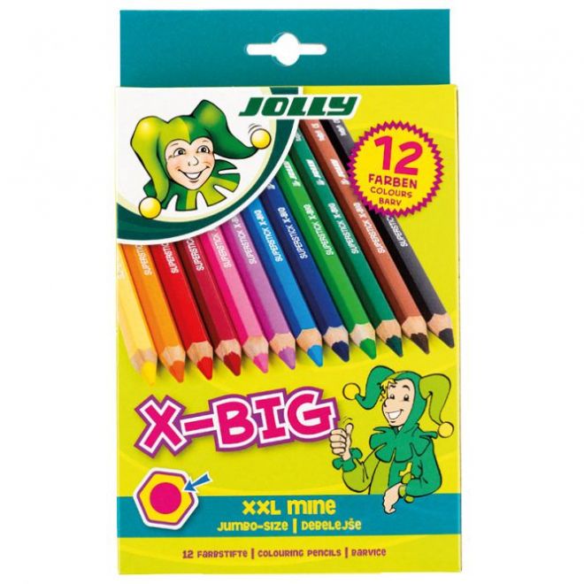X-Big Jolly velké pastelky 12 barev