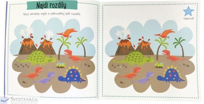 Svojtka & Co. Aktivity s pěnovými samolepkami - Dinosauři