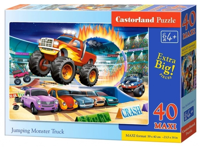 Puzzle 40 Maxi Skákající Monster Truck