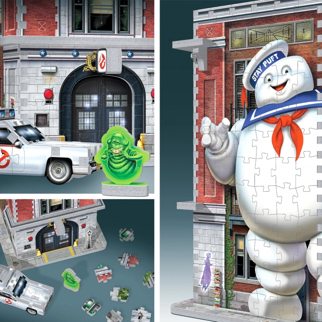 WREBBIT 3D puzzle Ghostbusters: Požární zbrojnice krotitelů duchů 500 dílků