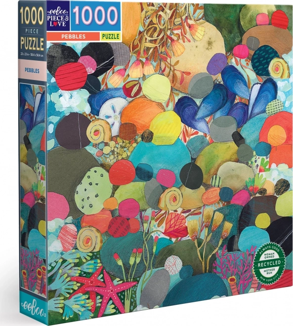 EEBOO Čtvercové puzzle Kamínky 1000 dílků