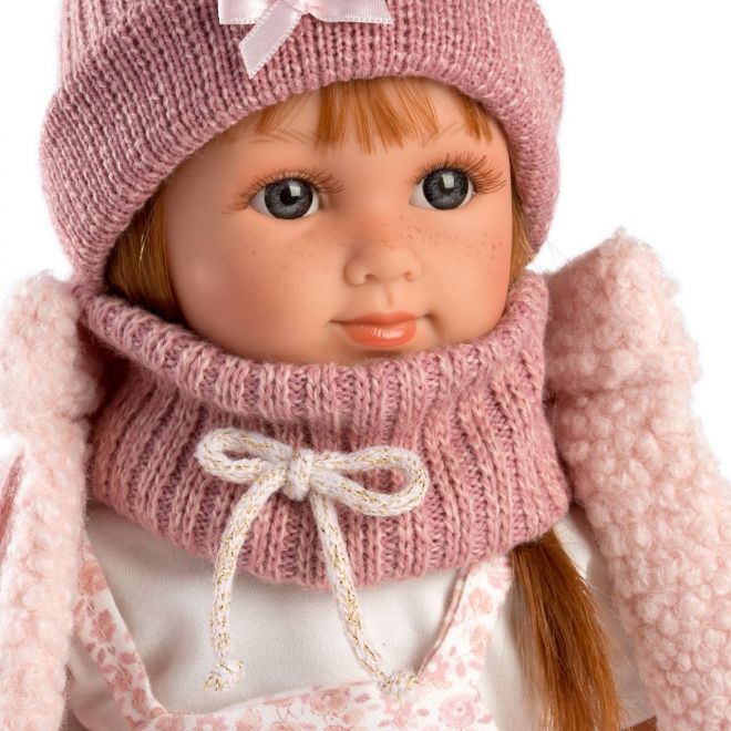Llorens 53539 NICOLE - realistická panenka s měkkým látkovým tělem - 35 cm