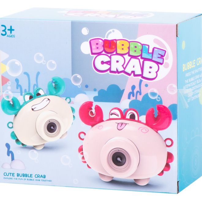 Bublinkovač ve tvaru fotoaparátu – Červený smějící krab