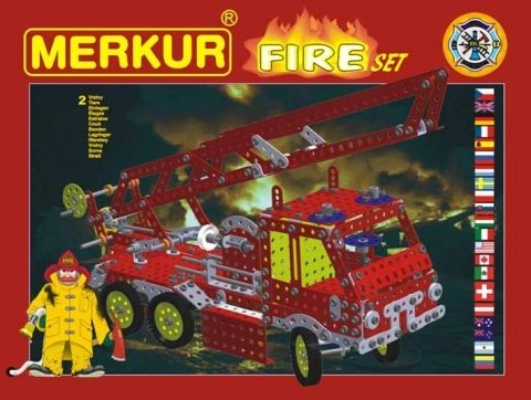 Merkur Stavebnice Fire Set, 740 dílů, 20 modelů