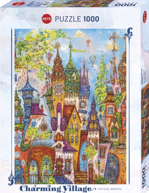 Puzzle HEYE půvabná vesnice: Červené oblouky