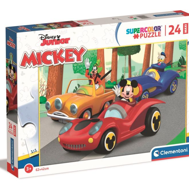 CLEMENTONI Puzzle Mickey na výletě MAXI 24 dílků