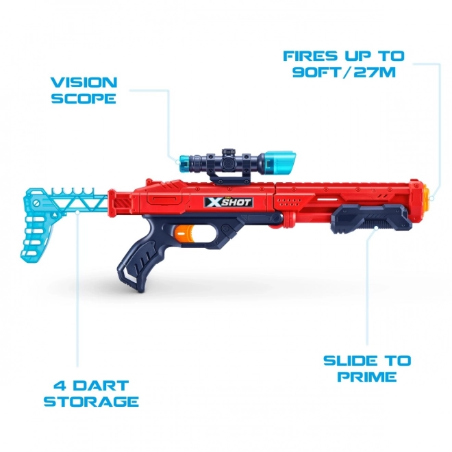 Oranžový blaster ZURU X-Shot Excel Hawk Eye (16 šipek)