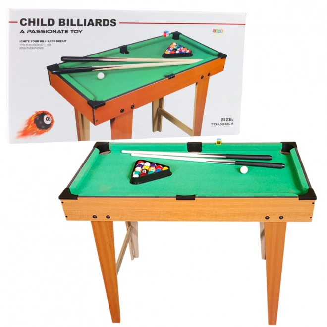 Mini billiard stůl dřevěný