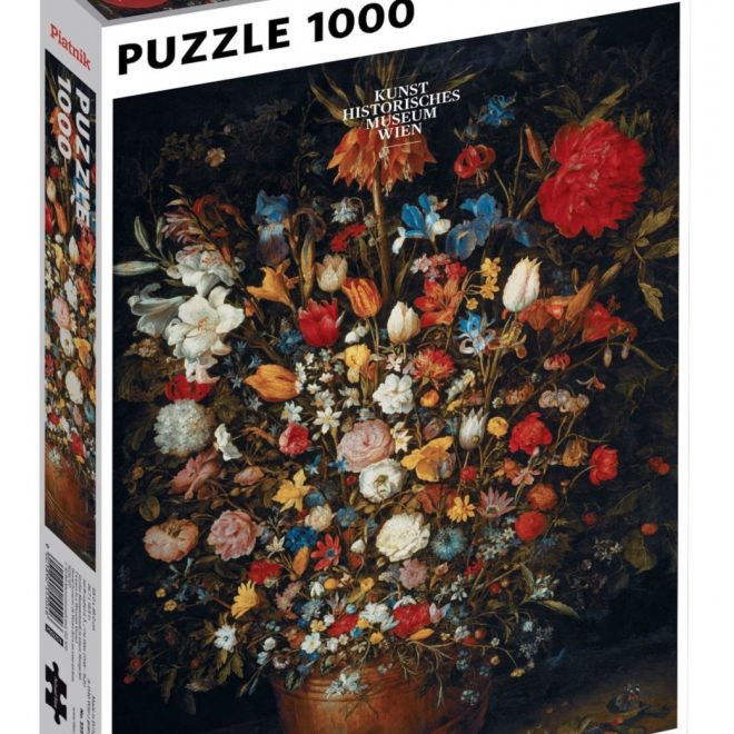 PIATNIK Puzzle Květiny v dřevěné váze 1000 dílků