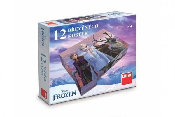 FROZEN II 12 Dřevěné licenční kostky