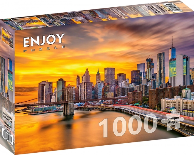 Puzzle New York za soumraku - 1000 dílků