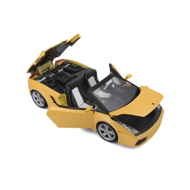 Kovový model autíčka Lamborghini Gallardo Spyder žlutý