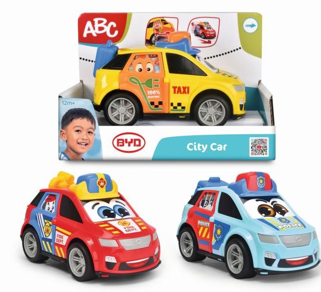 ABC BYD City Car 14,5cm, 3 druhy