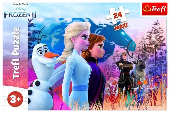 Trefl Puzzle 24 Maxi Kouzelný výlet Disney Frozen 2