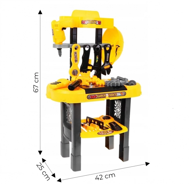 Dílna DIY pro děti s nářadím 23 prvků