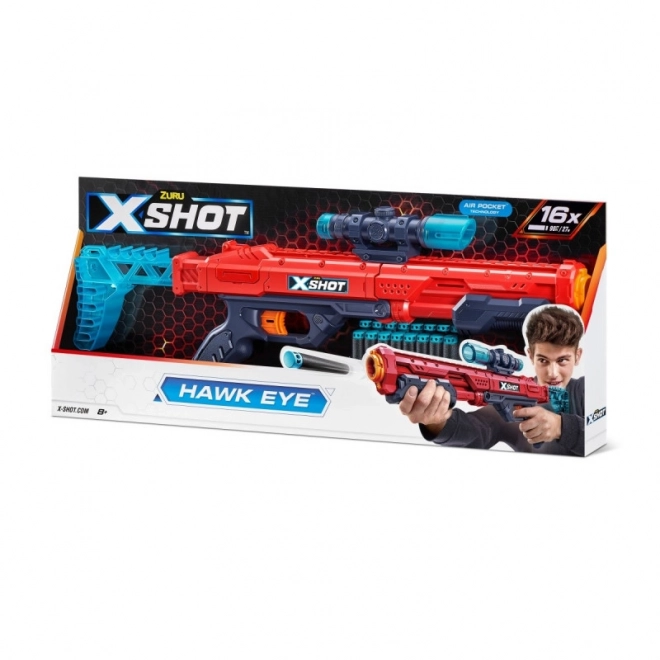 Oranžový blaster ZURU X-Shot Excel Hawk Eye (16 šipek)