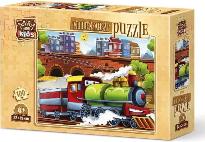 ART PUZZLE Dřevěné puzzle Mašinka 100 dílků