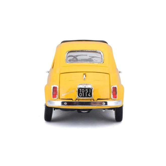 Bburago 1:24 Fiat 500 F 1965 žlutá 18-22098