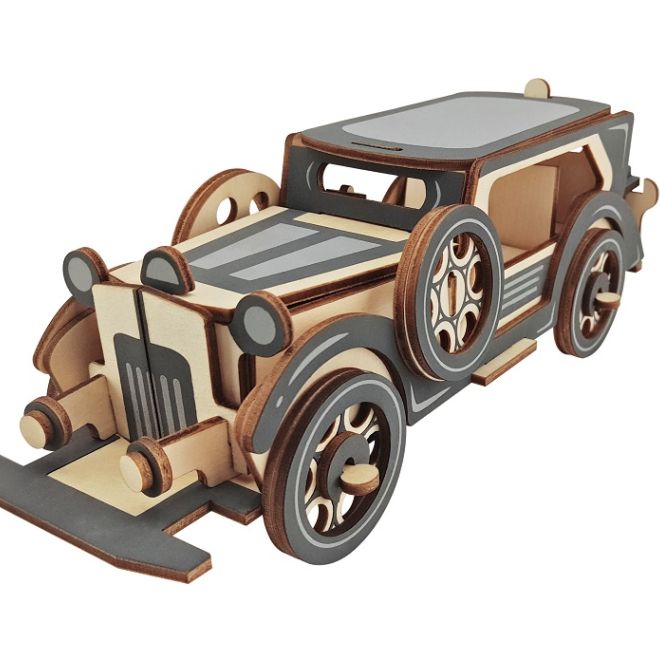 Woodcraft Dřevěné 3D puzzle Stará limuzína