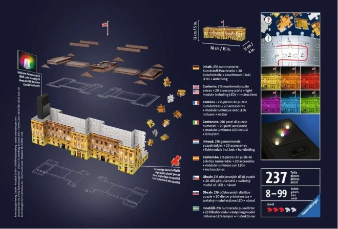 Buckinghamský palác (Noční edice) 216 dílků