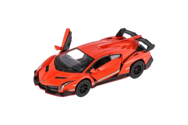 Auto Kinsmart Lamborghini Veneno kov/plast 13cm na zpětné natažení